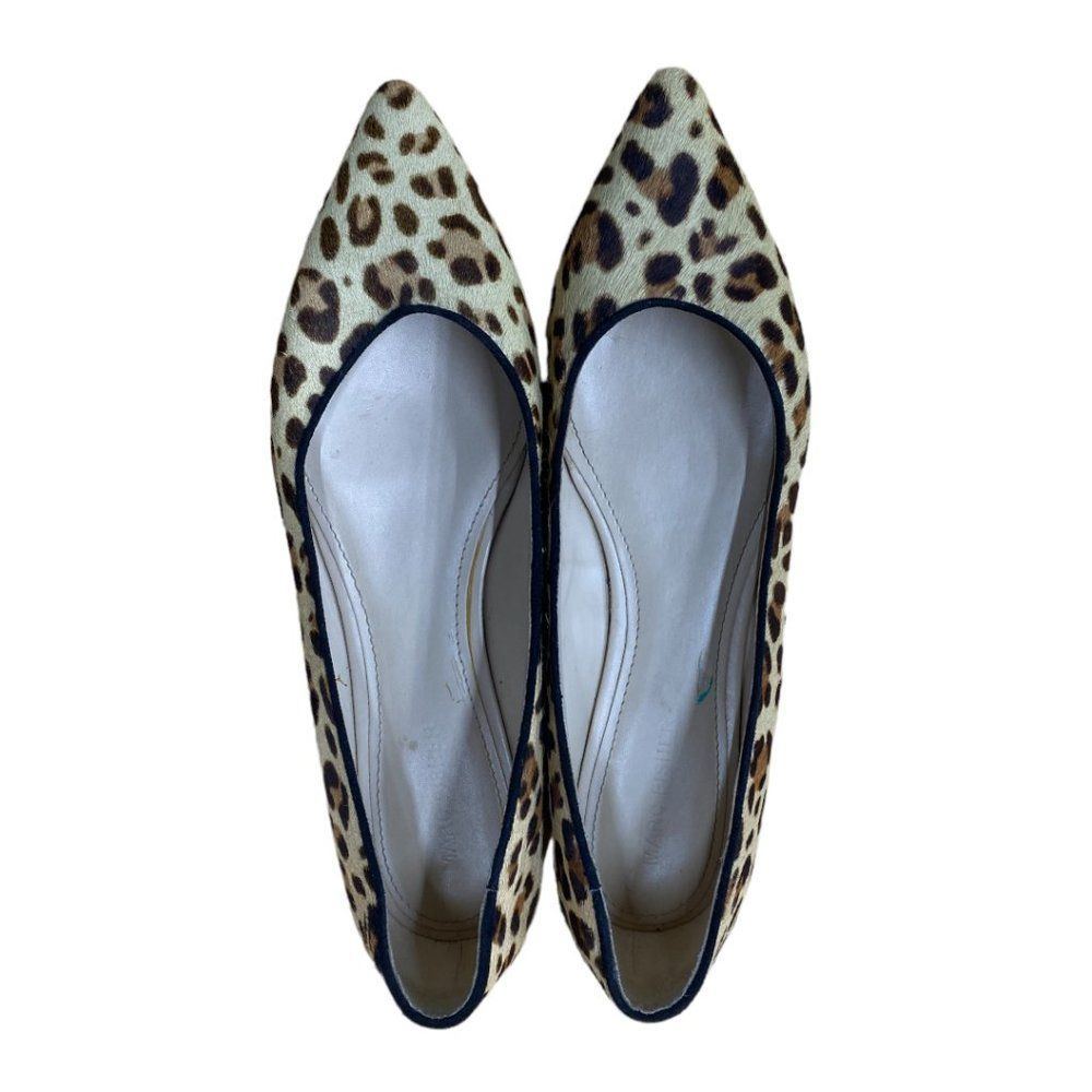 Marc Fisher Alany Calf Hair Leopard Print Pointed Toe Flats size 8M - Picture 3 of 11